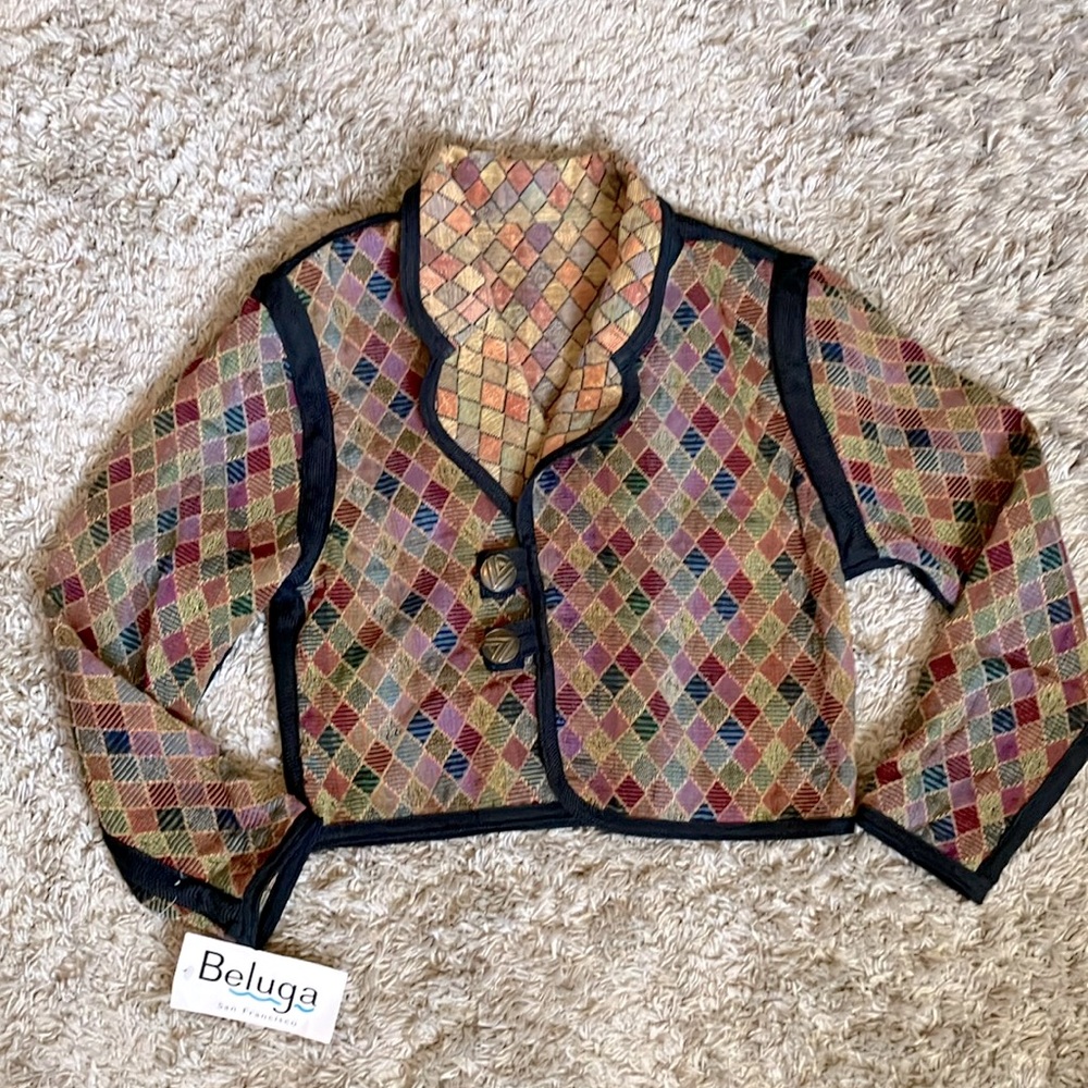 NWT Beluga San Francisco Women’s Vintage Jacket Reversible 2 Ways To Wear